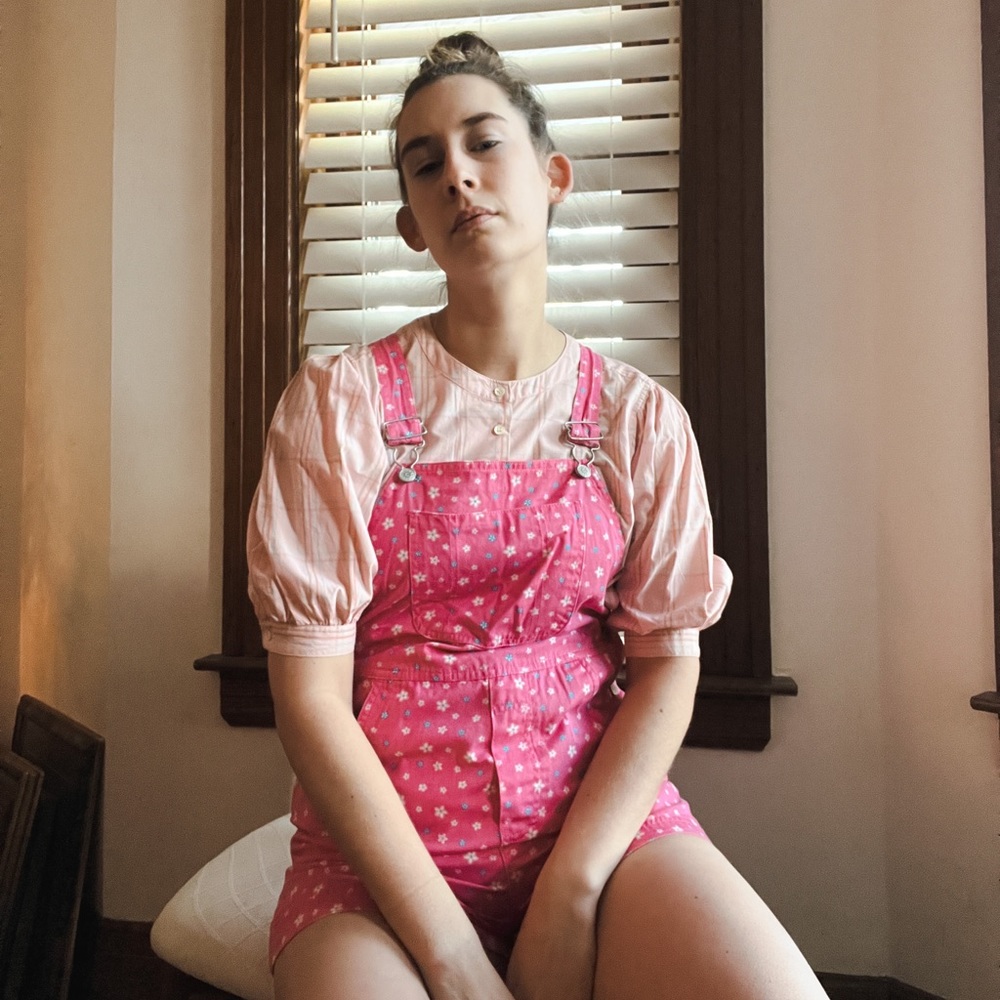 | SOLD |

VINTAGE Flower Power Overalls